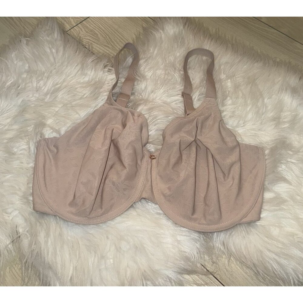 Chantelle 18J2 Comfort Chic Full Coverage Bra Unlined UW Womens 34DDDD Beige